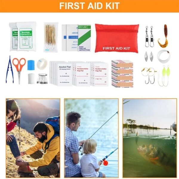 Survival Kit, First Aid Kit/Trauma Kit With Essential Survival Gear - Image 4