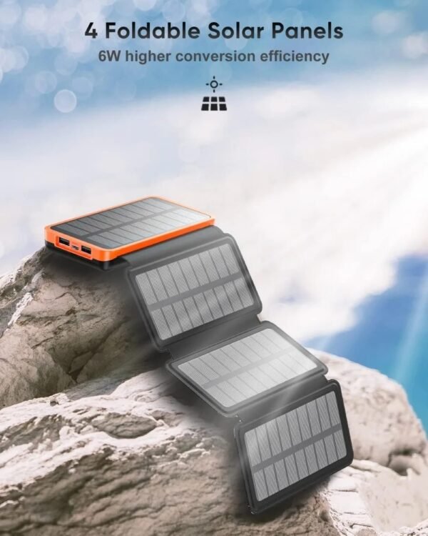 25000mAh Outdoor Solar Charged External Battery - Image 3