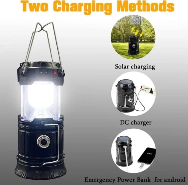 Portable Solar LED Multi-Function Lantern Outdoor Camping Emergency Tent Lamp Outdoor Lighting - Image 3