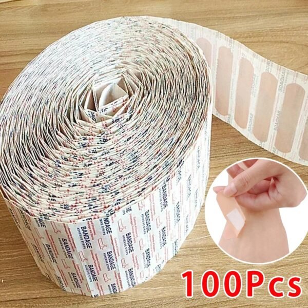 100 Pcs Band-Aids Waterproof Breathable Cushion Adhesive Plaster Wound Hemostasis Sticker Band First Aid Bandage Medical Gauze - Image 2